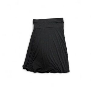 Doublju Elegant Black Midi Skirt
